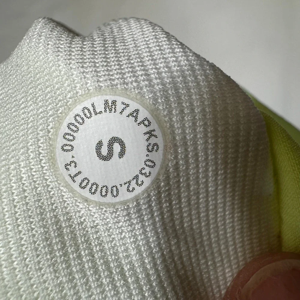 Lululemon Pace Breaker Lined Short 7 Mens Small Neon Yellow Running Athletic